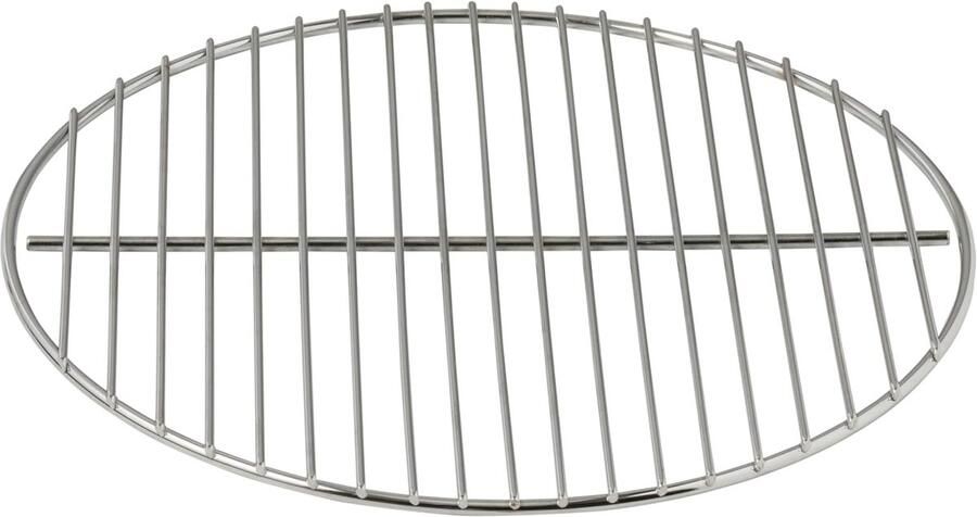 Grillrooster Tafelgrill rooster Buiten koken Verchroomd staal 30 cm Zilver