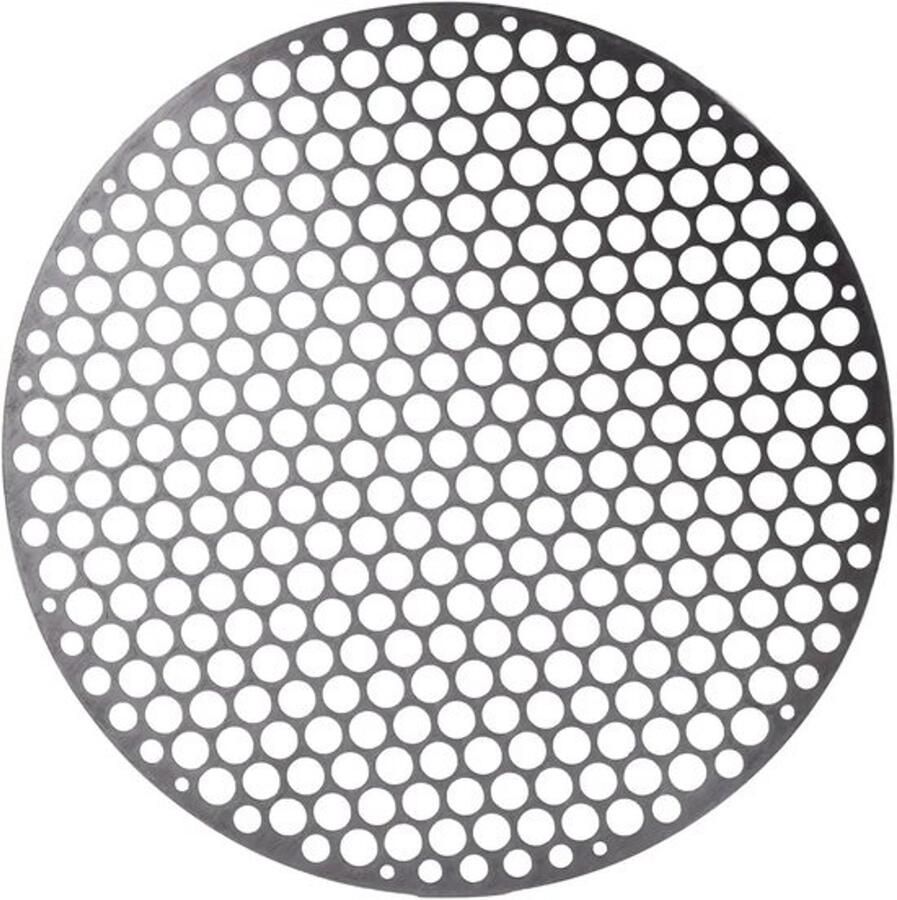 Grillrooster van RVS Barbecuenet Buiten koken Gelijkmatige warmte 18 cm Zilver