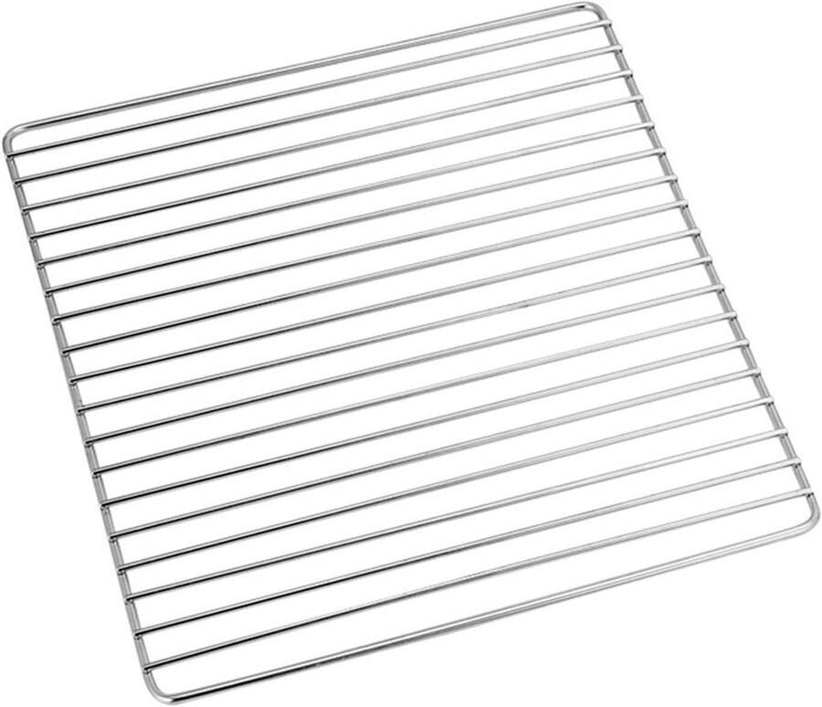Grillrooster Vervanging Barbecue Net Buiten Koken Gelijkmatige Warmte 30 x 25 cm Zilver