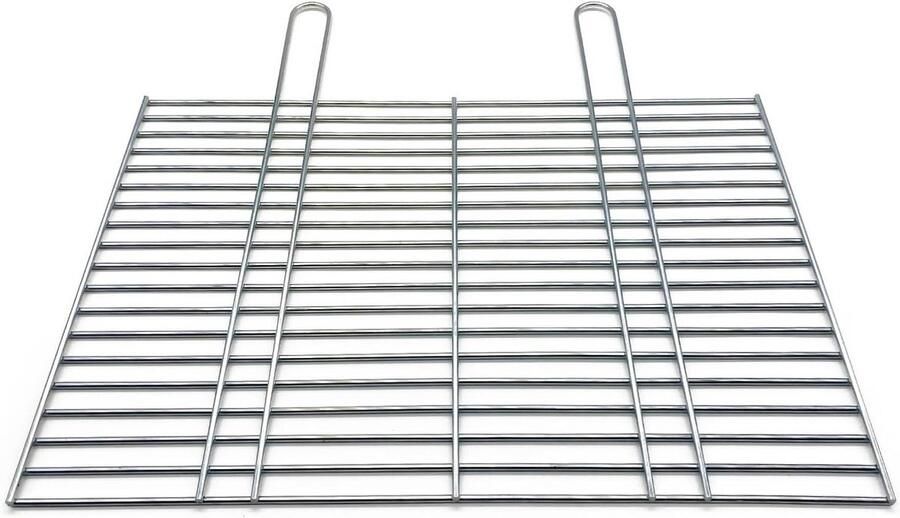 Grillrooster Vervanging BBQ Rooster Buiten Koken Extra Stabiel Ontwerp 50 x 40 cm Zilverkleurig