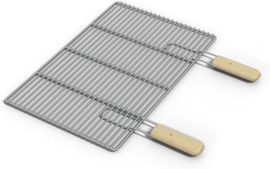 Grillrooster Vervanging BBQ Rooster Buiten Koken Roestvrij Staal 54x34 cm Zilver