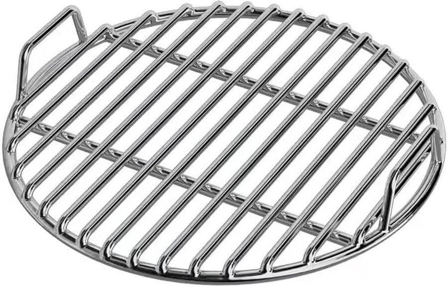 Grillrooster Vervanging Rond Rooster Buiten Koken Verdikt Roestvrij Staal 50 cm Zilver