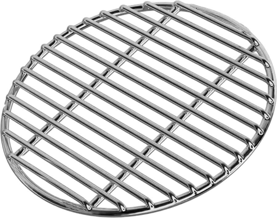 Grillrooster Vervanging RVS Bakplaat Buiten Koken Hittebestendig Staal 38 cm Rond Zilverkleurig