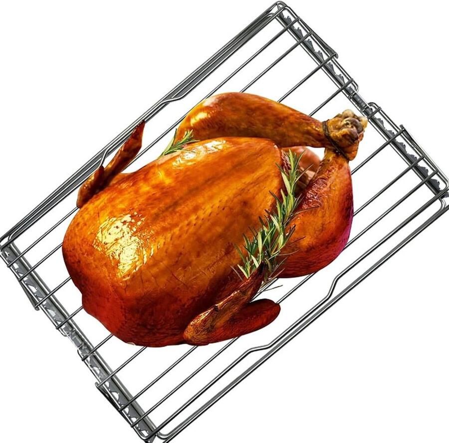 Grillrooster Vis Grillmand Vlees Barbecueën Buiten Draagbaar Ontwerp Niet gespecificeerd Zilver