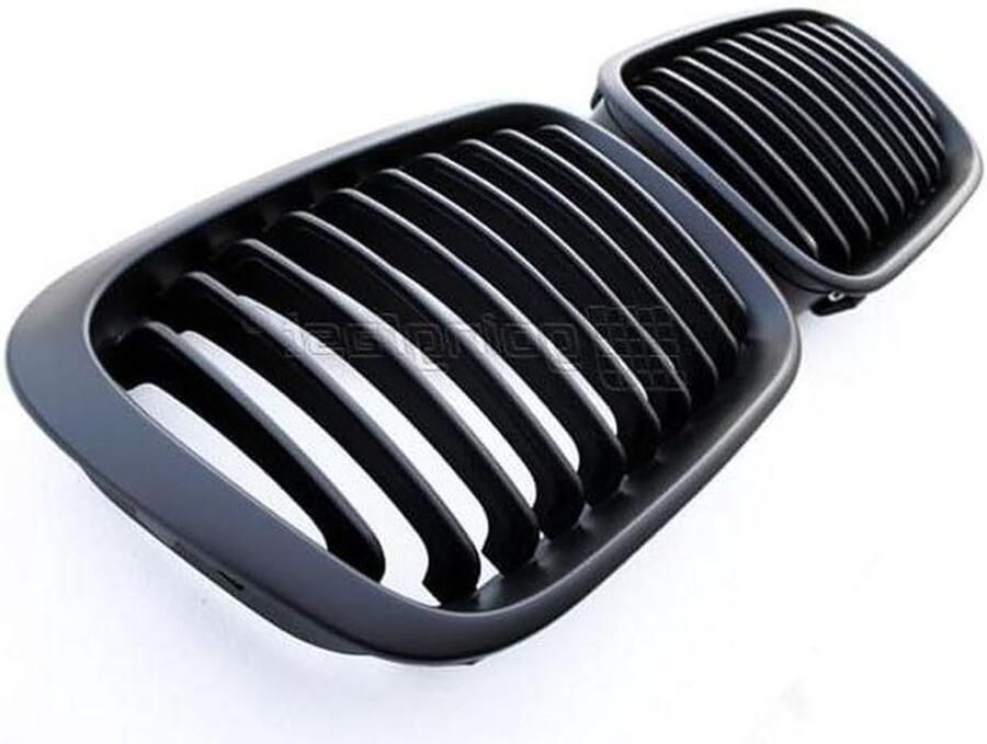 Grillrooster Zwart Grille Mat Zwart Auto Styling ABS Kunststof 36 x 28 x 8 cm Zwart