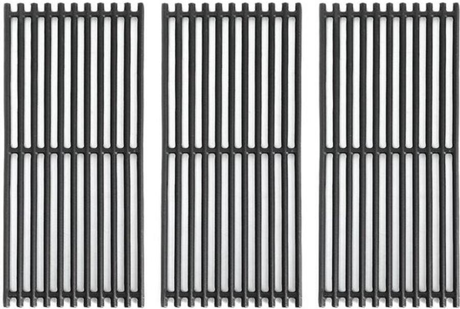 Grillroosters Gietijzer Barbecue Onderdelen Buiten Koken Gelijkmatige Warmteverdeling 3-Pack 43cm Zwart