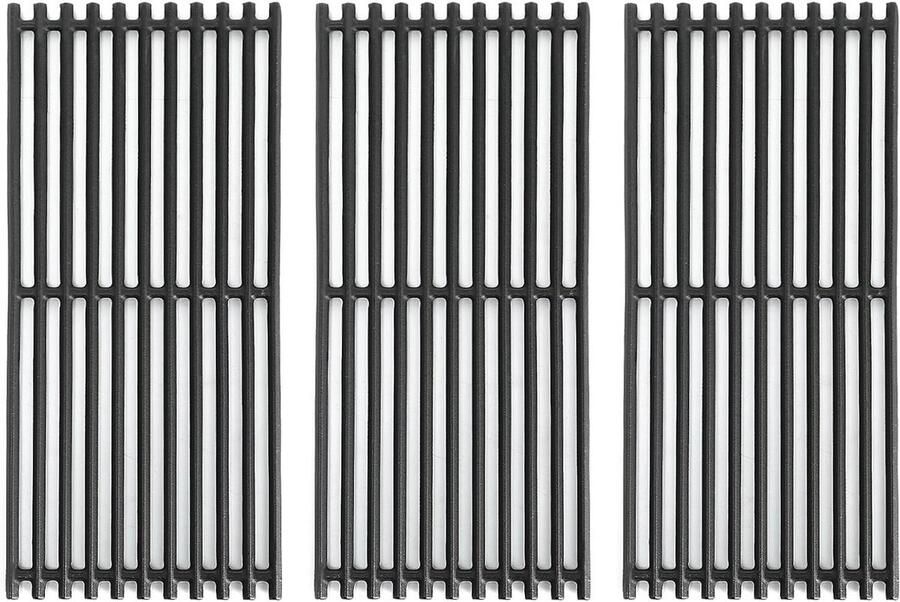 Grillroosters Gietijzer Barbecue Onderdelen Buiten Koken Gelijkmatige Warmteverdeling 3-Pack 43cm Zwart