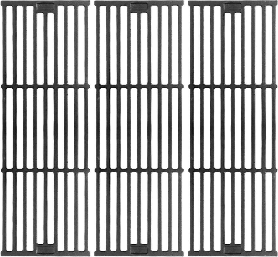 Grillroosters Gietijzer BBQ Kookroosters Houtskool Grillen Hitte Vasthoudend 19 3 4 x 20 1 4 inch Zwart