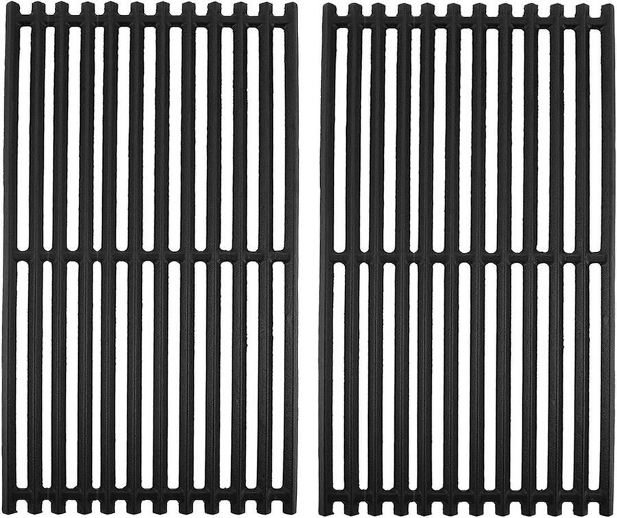 Grillroosters Gietijzer BBQ Platen Buiten Koken Mat Gietijzer 43 x 22 cm Zwart