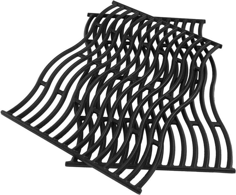 Grillroosters Gietijzer BBQ Roosters Grillen Buiten Specifiek Voor Napoleon 2 Stuks Zwart