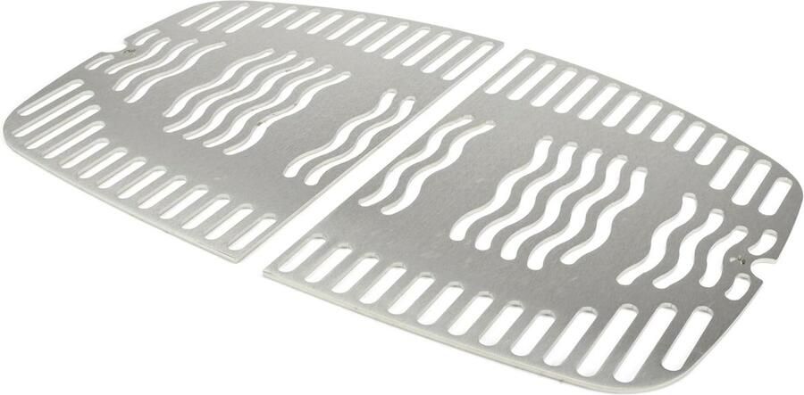 Grillroosters RVS BBQ roosters Barbecueën Buiten Vaatwasserbestendig Set van 2 Zilver