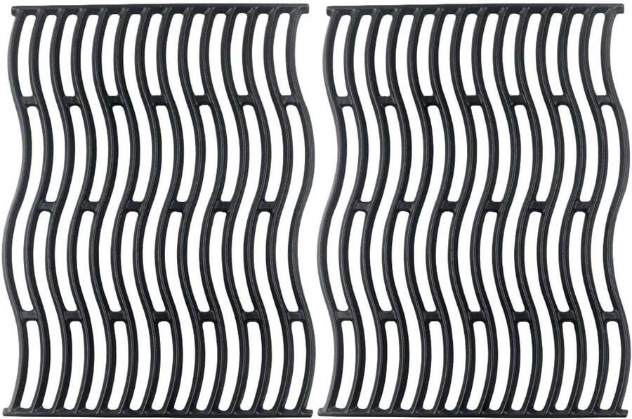Grillroosters Vervanging BBQ Platen Barbecueën Gietijzer 2 stuks Zwart