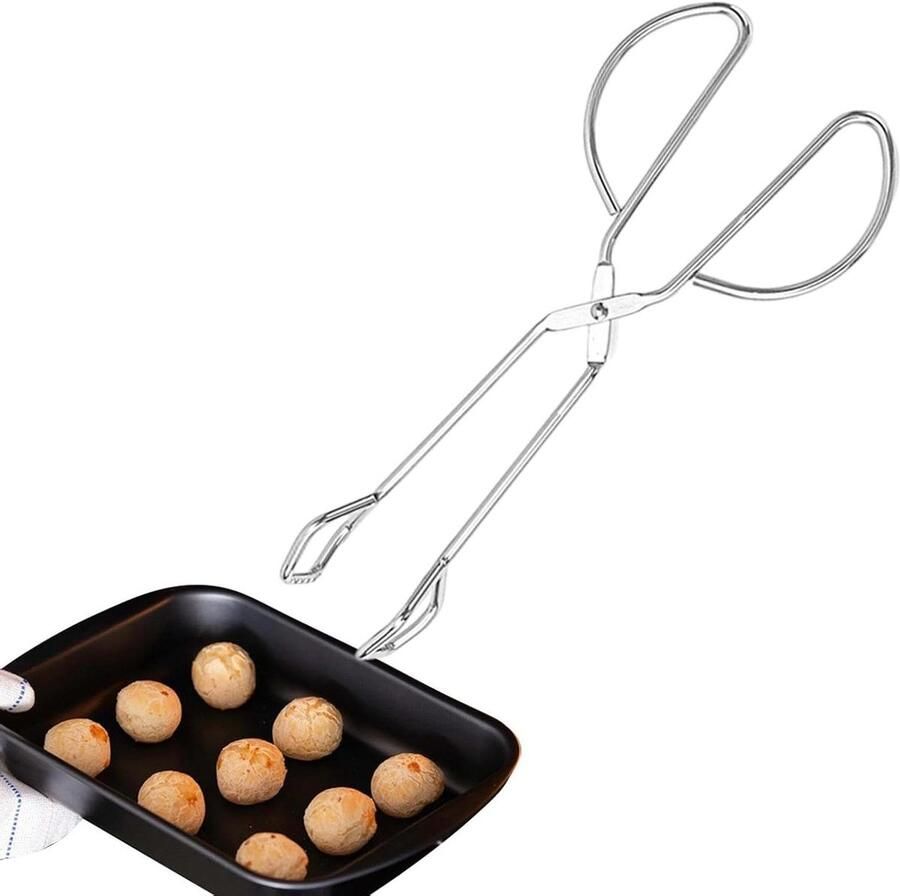 Grilltang Keuken Tang Buiten Koken Roestvrij Staal 41 cm Zilver