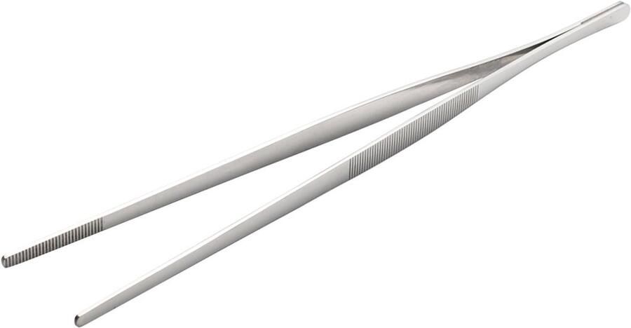 Grill Tang BBQ Tang Keuken Tang Koken en Grillen Roestvrij Staal 30.5 cm Zilver