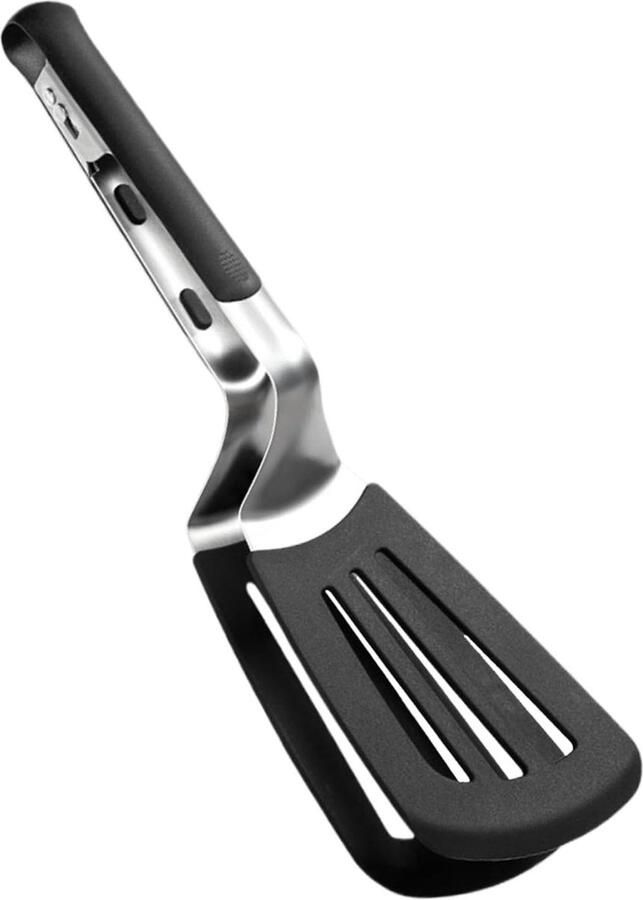 Grilltang Keukentang Eten Bereiden Geïntegreerde Olieafvoer 34.8 cm Zwart