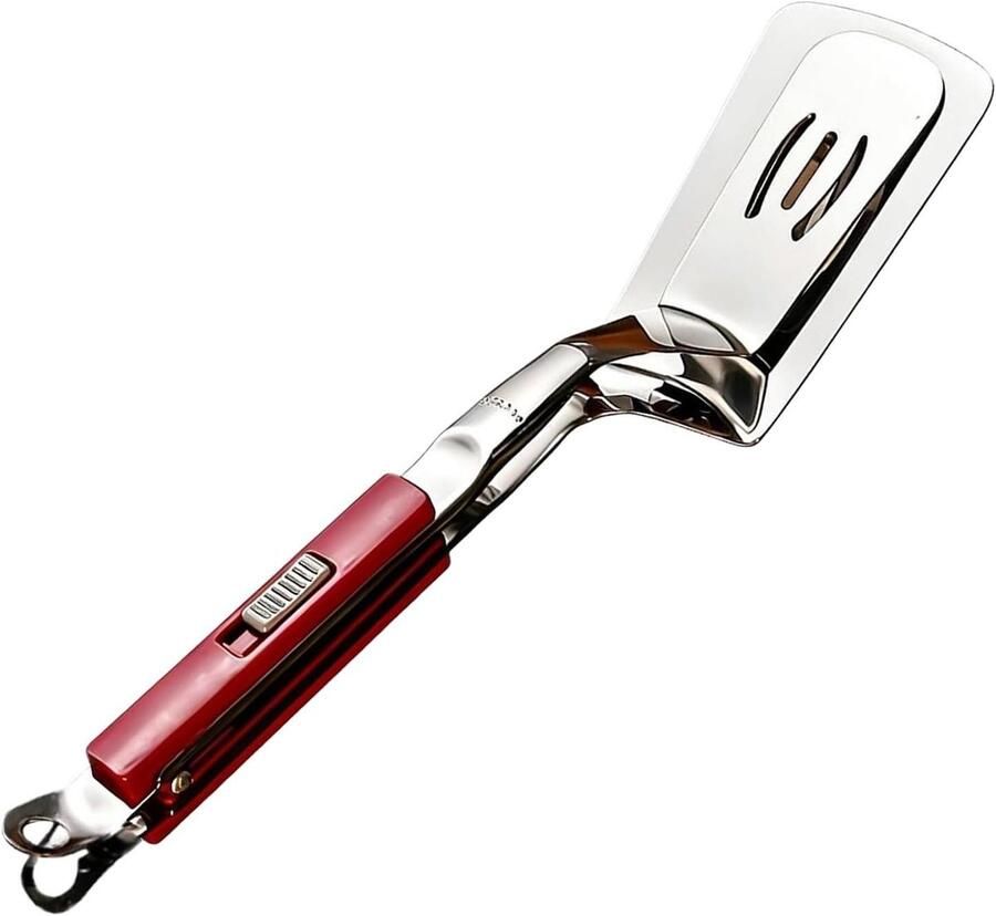 Grilltang Keukentang Koken en Grillen Vetbestendig en Hittebestendig 29 cm Rood