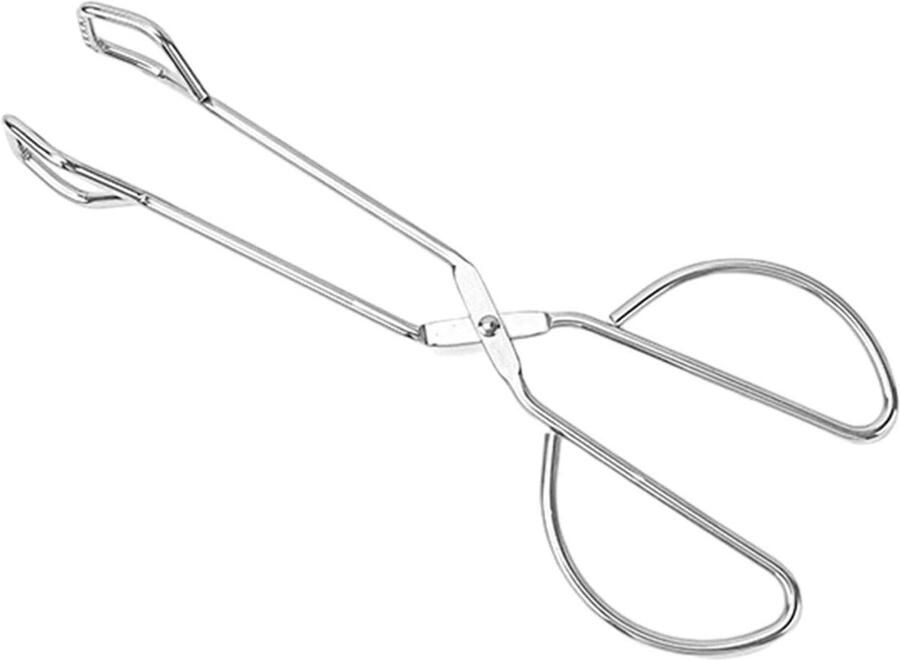Grilltang Keukentang Schaartang Barbecue Koken Grillen Roestvrij Staal 41 cm Zilver