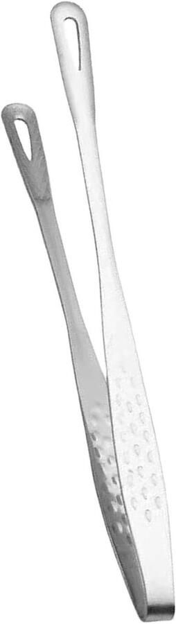 Grilltang Roestvrij Staal Kooktang BBQ Eten Bereiden Lange Ergonomische Grip 24 of 28 cm Zilverkleurig