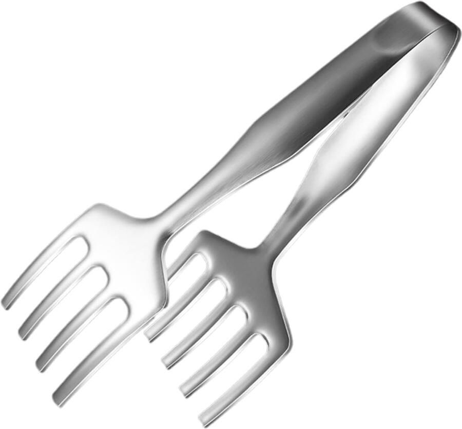 Grilltang Roestvrij Staal Serveertang Keuken Buiten Koken Ergonomische Antislip Grip 27 cm Zilver