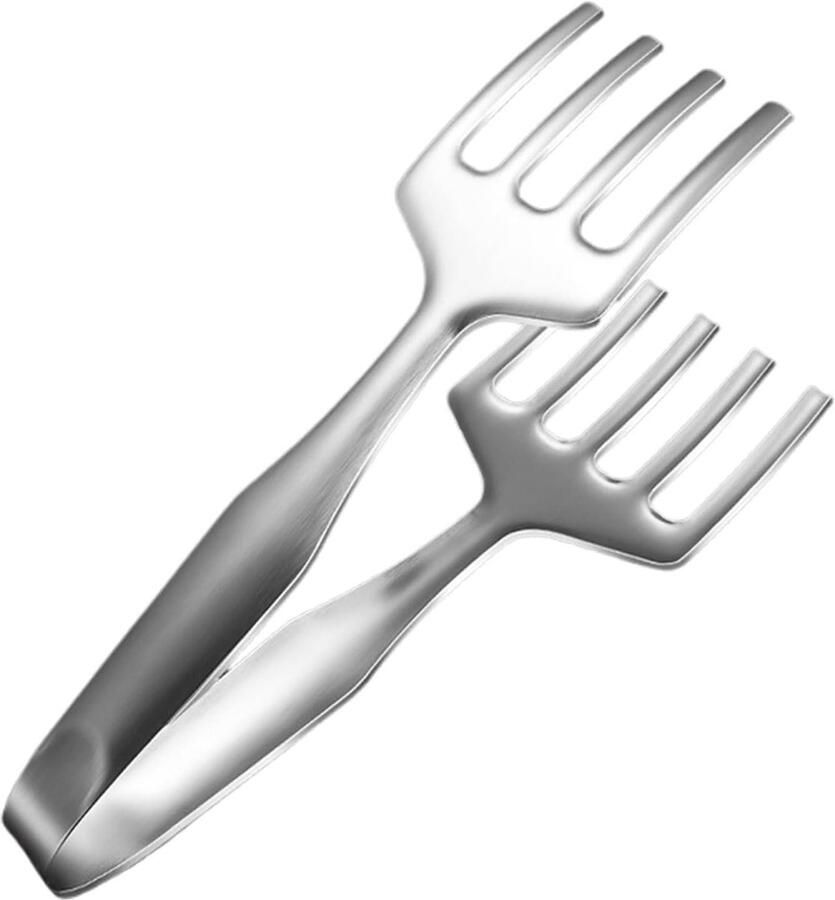 Metalen Grill Tang Keuken Tang Buiten Koken Hittebestendige Grip 27 cm Zilver