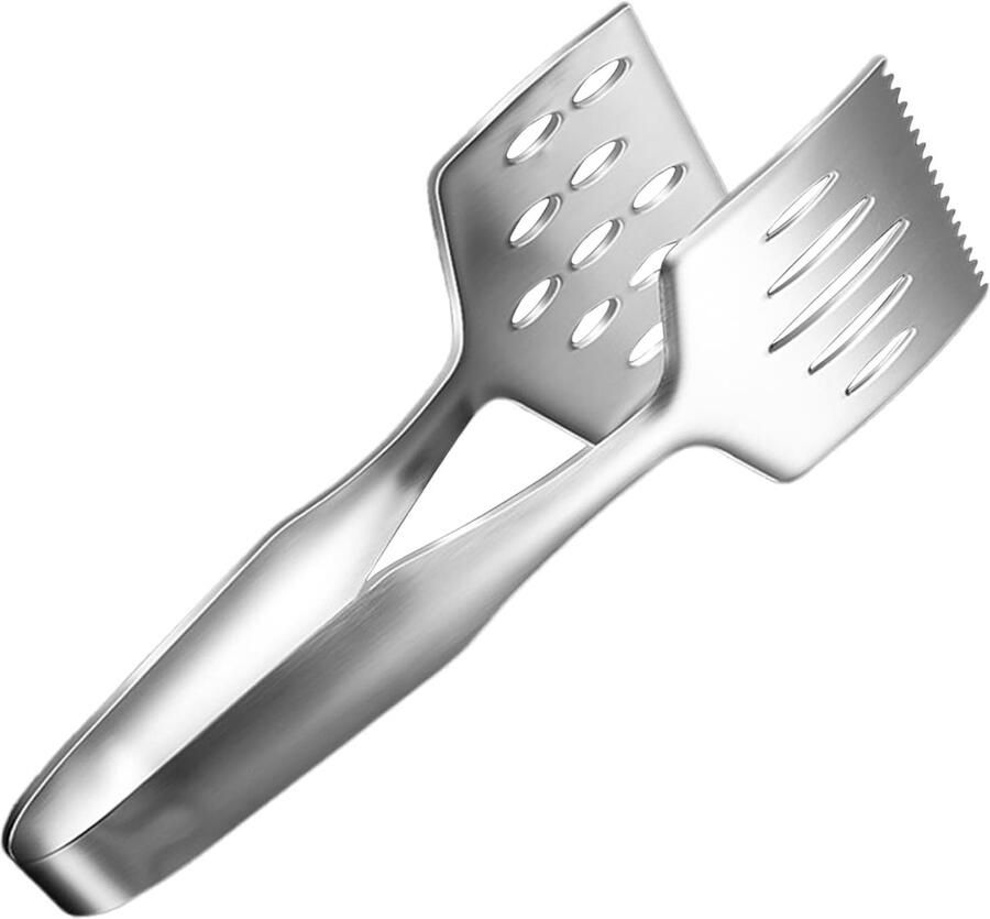 Metalen Grilltang Keukentang Serveertang Koken En Grillen Hittebestendig Roestvrij Staal 27 cm Lengte Zilverkleurig