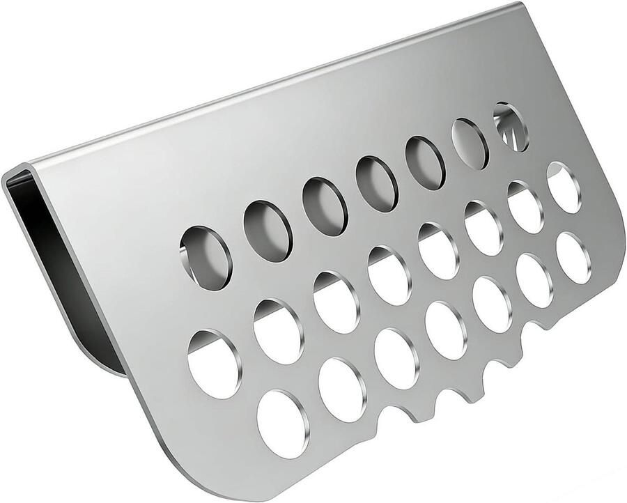 Vetfilter rooster Plancha accessoire Buiten koken Gereedschapsloze montage 14 x 6 x 1 cm Zilverkleurig