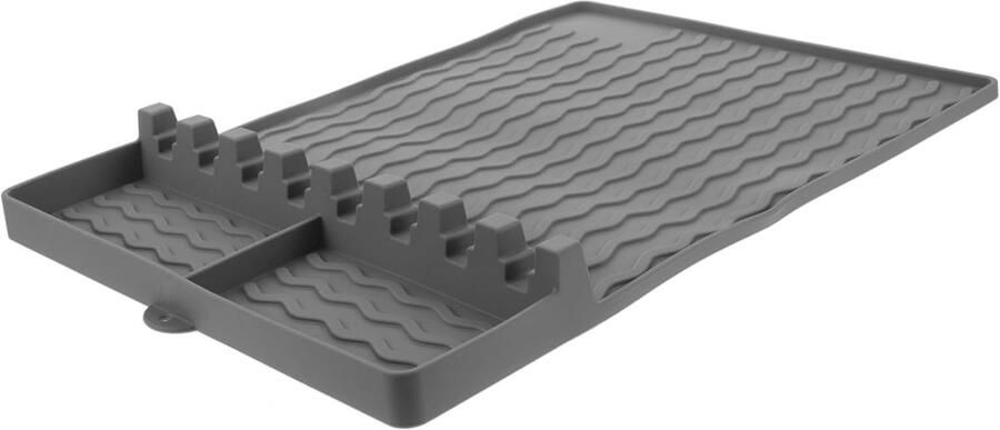 Grillzijmat Organizer BBQ Mat Buiten Koken Hittebestendig Siliconen 41x29 CM Grijs