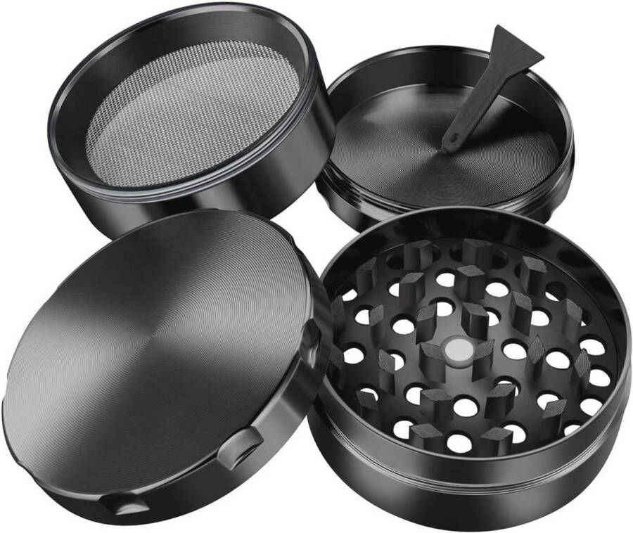 Grinder Crusher Molen voor Tabak Kruid en Specerijen 4-delige Molen met Diamantvormige Tanden 2 inch (5 1 cm)