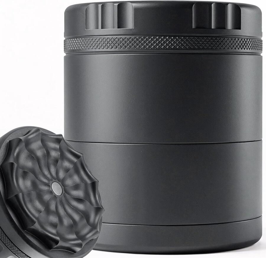 Grinder Metaal 63mm Herb Grinder 4delig Grinders Crusher Grijs
