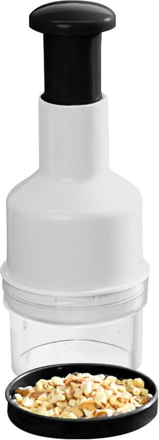 Groente Hakker Keuken Hulp Snel Ingrediënten Snijden Compact Multifunctioneel 500ml Capaciteit Zwart Wit