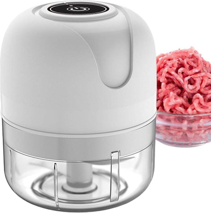Groente Hakker USB Oplaadbare Keuken kleine Foodprocessor Draagbare Elektrische Keukenmachine Keukengadget Voor Vlees Noten Ui Gember Peper Gehakt Fijngehakt