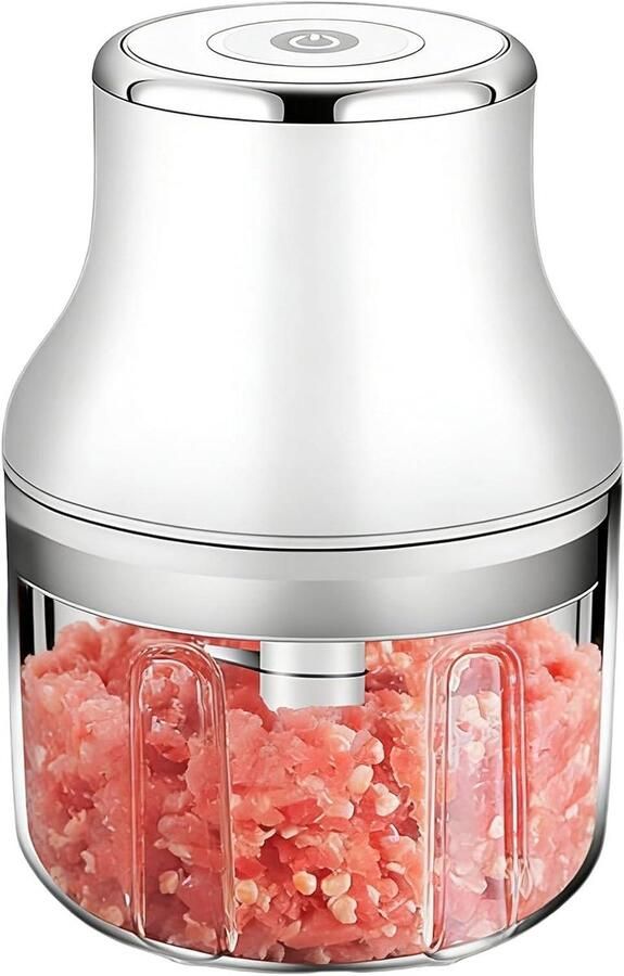 Keukenmachine Groentehakker Hakker Koken Vereenvoudigen Draadloos Compact 250 ml Wit