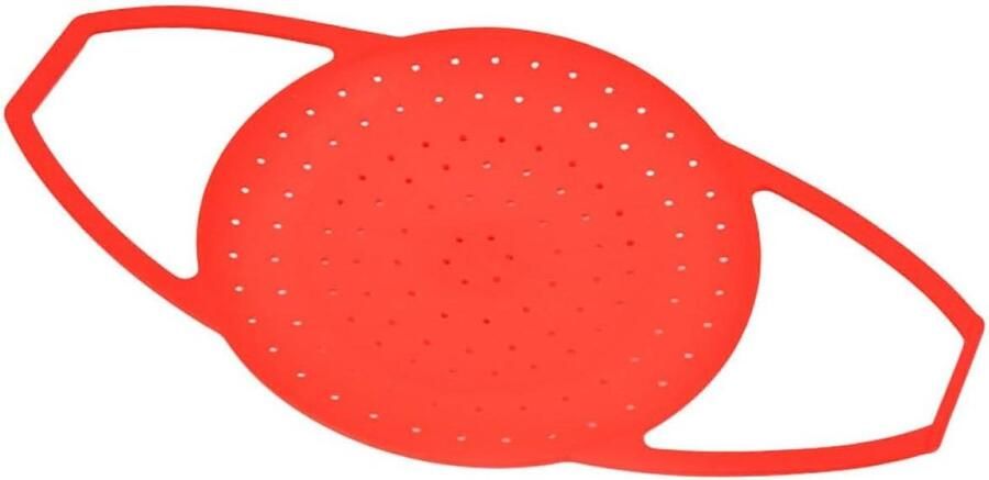 Groente Stoommand Siliconen Stomer Gezond Koken Opvouwbaar Lichtgewicht 42.5 x 24 cm Rood