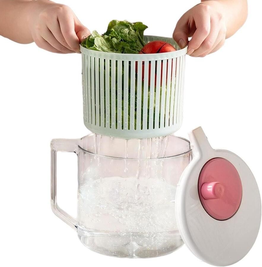 Groente Wasmachine Fruit Spinner Snel Drogen Groenten Duurzame ABS Constructie 235 x 195 cm Meerkleurig