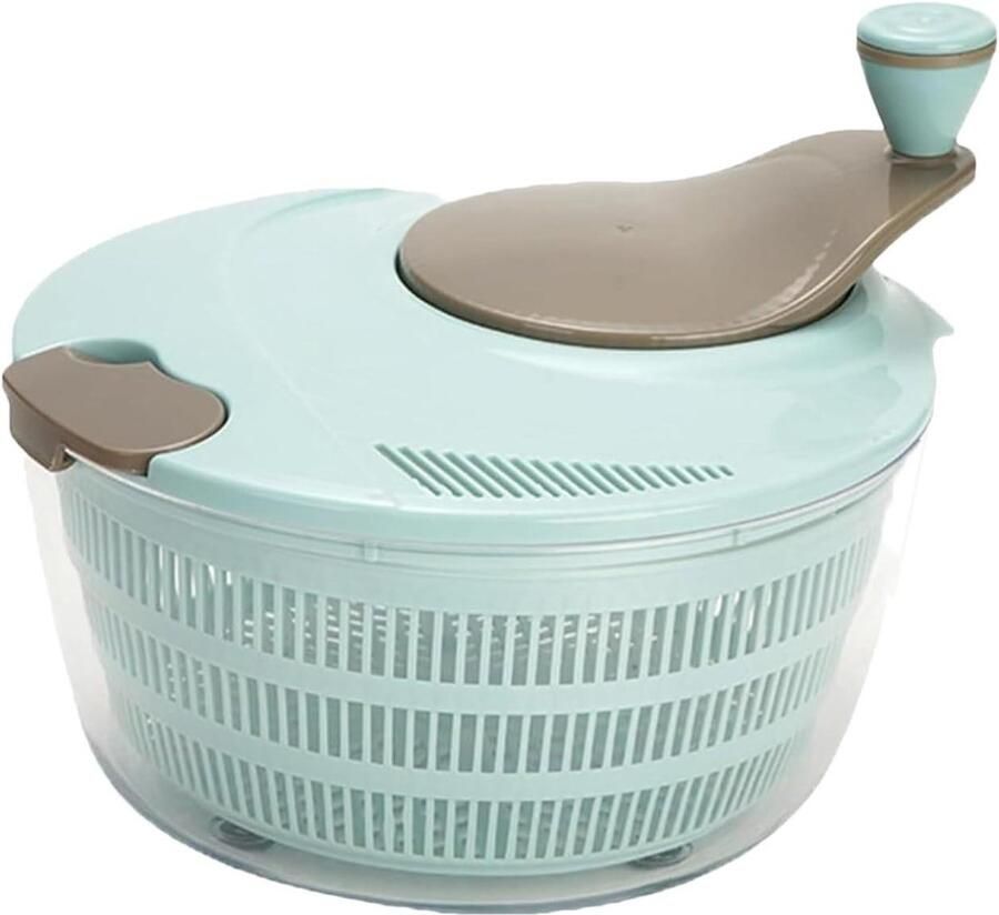 Groentendroger Spinner Salade Mixer Ontvochtiger Groenten Drogen Efficiënte Spin Technologie 27.5 x 26.7 x 17.4 cm