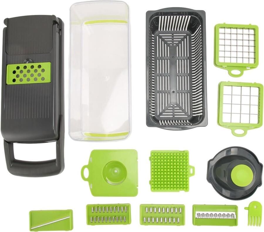 Groentenhakker Multifunctioneel Keuken Snijmachine Versnipperaar Snel Groenten Snijden Veelzijdige Snijfuncties 33L x 12W x 12H cm