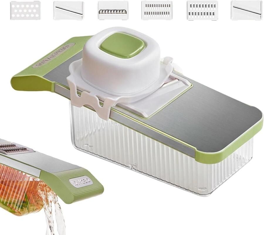 Groentenhakker Snijmachine Maaltijdbereiding Verstelbare Slicer 28.5x9.5x12.5 cm Niet gespecificeerd