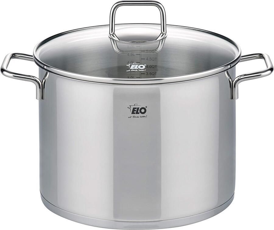 Groentepan Kookpan Koken op inductie Met liter aanduiding 26 cm Roestvrij staal