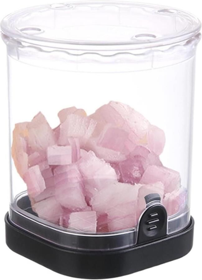 Groentesnijder Blokjessnijder Keuken Snijmachine Eten Voorbereiden Precisie Roestvrij Staal 9.7x9.6x11.6 cm Zwart