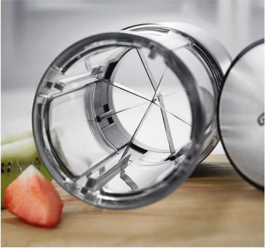 Groentesnijder Flexibele Hakmolen voor Groenten en Fruit RVS Snijder met Centreerinzetstuk