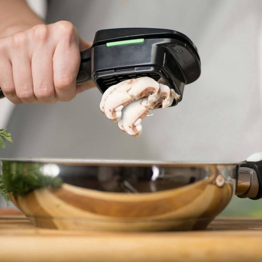 Groentesnijder snijapparaat 5-delige set dobbelsnijder schijfsnijder handsnijder groen - Foto 2