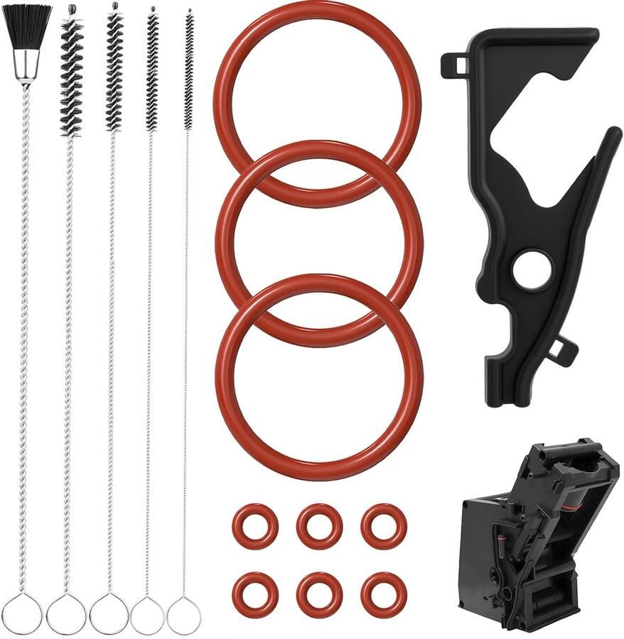 Grommet onderhoudsset voor Siemens EQ5 6 7 8 Onderhoudspakket met 9 O-ring afdichtingen voor zetgroep Compatibel met Siemens EQ5 EQ6 EQ7 EQ8 Bosch Vero Neff Gaggenau automatische koffiemachines - Foto 1