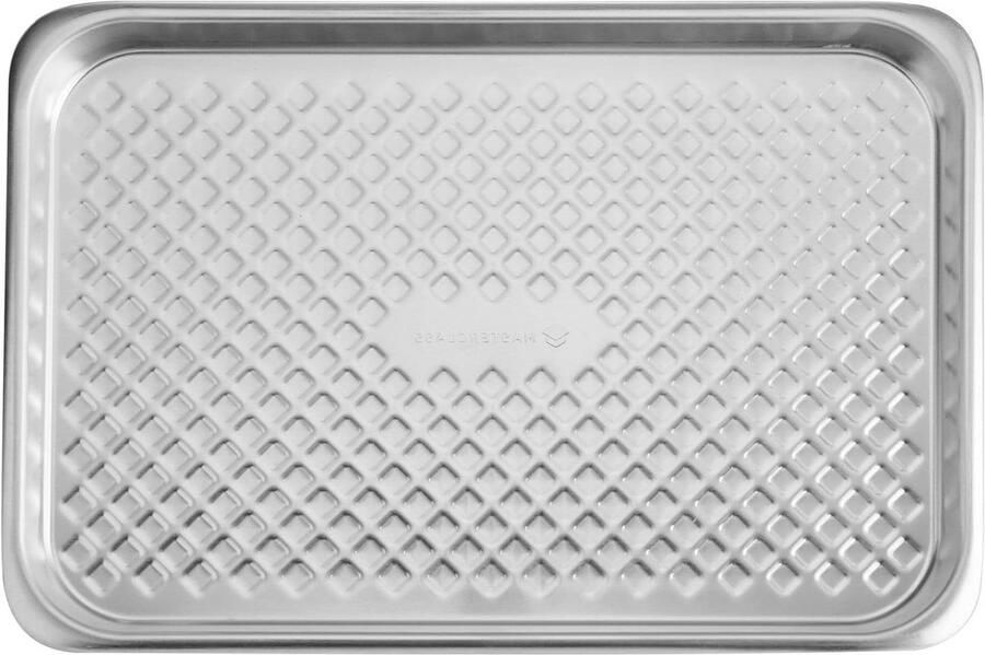 Groot Bakblik Bakplaat Oven Bakken en Braden Recyclet Aluminium 40 x 27 cm Grijs