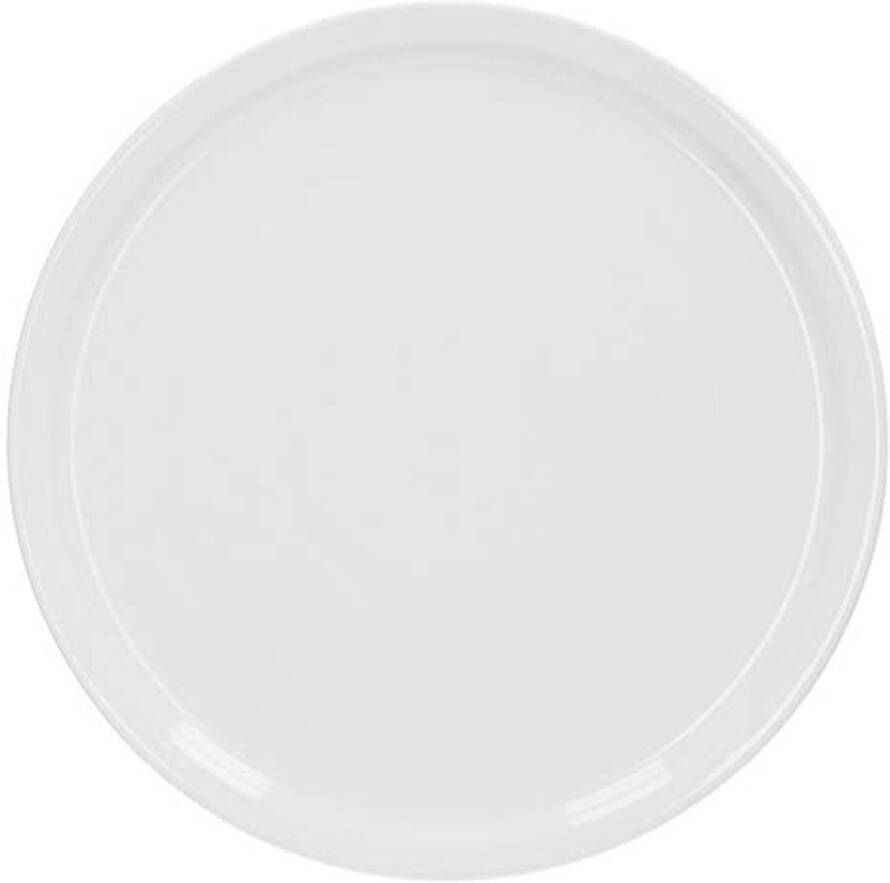 Groot Italiaans Pizzabord Ø 30 5 cm Porselein Geschikt voor Magnetron en Vaatwasser Ruimtebesparend en Stapelbaar Bord voor Pizza en Pasta