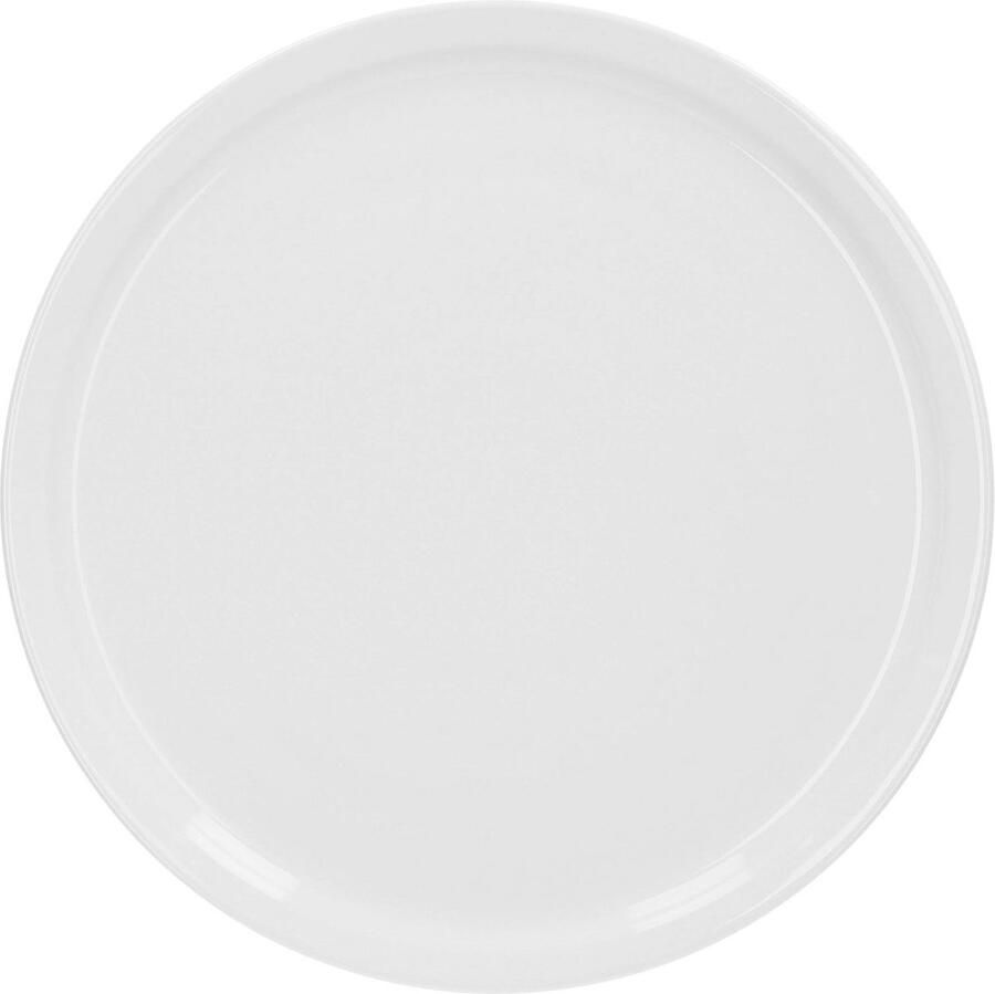 Groot Italiaans Pizzabord Ø 30 5 cm Porselein Geschikt voor Magnetron en Vaatwasser Ruimtebesparend en Stapelbaar Bord voor Pizza en Pasta