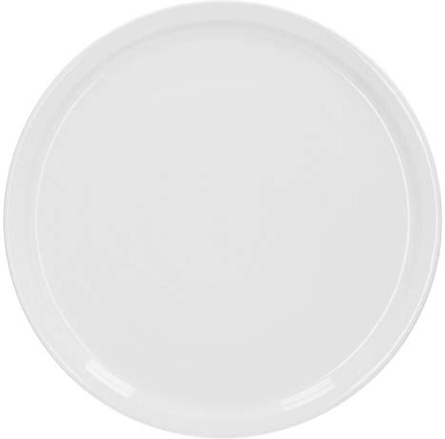 Groot Italiaans Pizzabord Ø 30 5 cm Porselein Geschikt voor Magnetron en Vaatwasser Ruimtebesparend en Stapelbaar Bord voor Pizza en Pasta