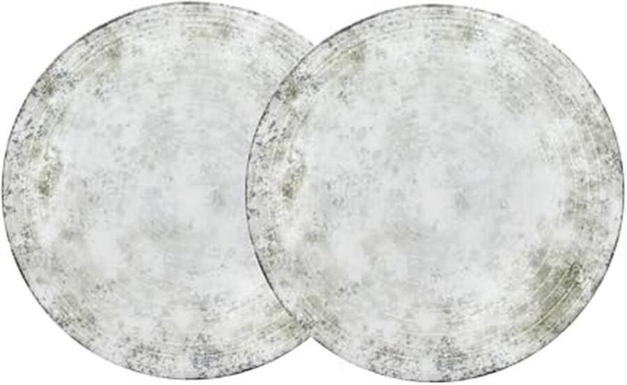 Groot Italiaans Pizzabord Ø 30 5 cm – Porselein XL Bord voor Pizza Pasta en Salade – Magnetron- en Vaatwasmachinebestendig Goed Stapelbaar