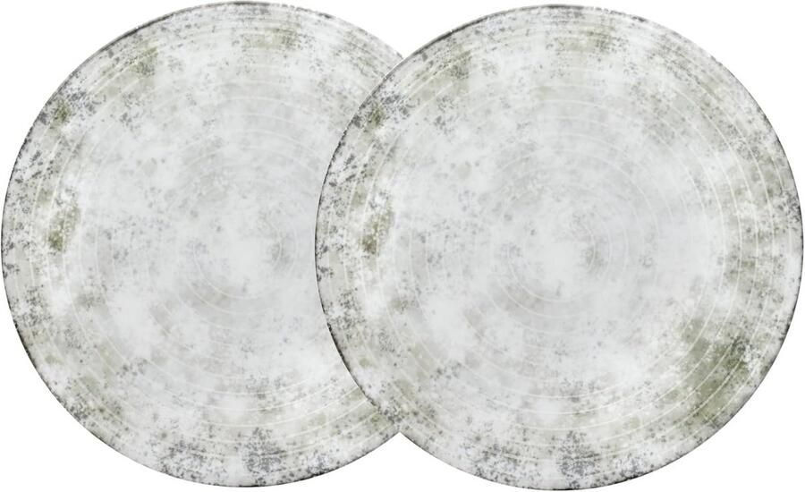 Groot Italiaans Pizzabord Ø 30 5 cm – Porselein XL Bord voor Pizza Pasta en Salade – Magnetron- en Vaatwasmachinebestendig Goed Stapelbaar