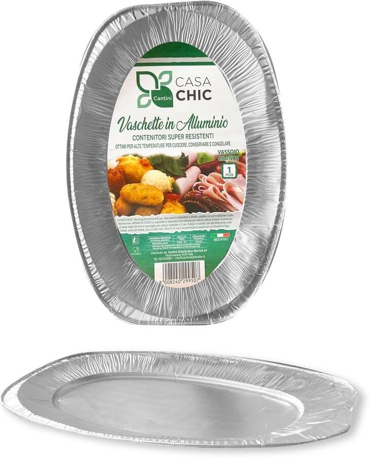 Groot Rechthoekig Aluminium Dienblad (55x36cm) Oven- en Vriezerbestendig