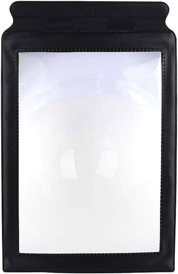 Groot vergrootglas A4 volledige pagina vergroting 3 x groot vergrootglas met zwart frame flexibele leesstandaard van kunststof